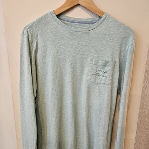 Vineyard Vines Men's Light Green Long Sleeve Shirt